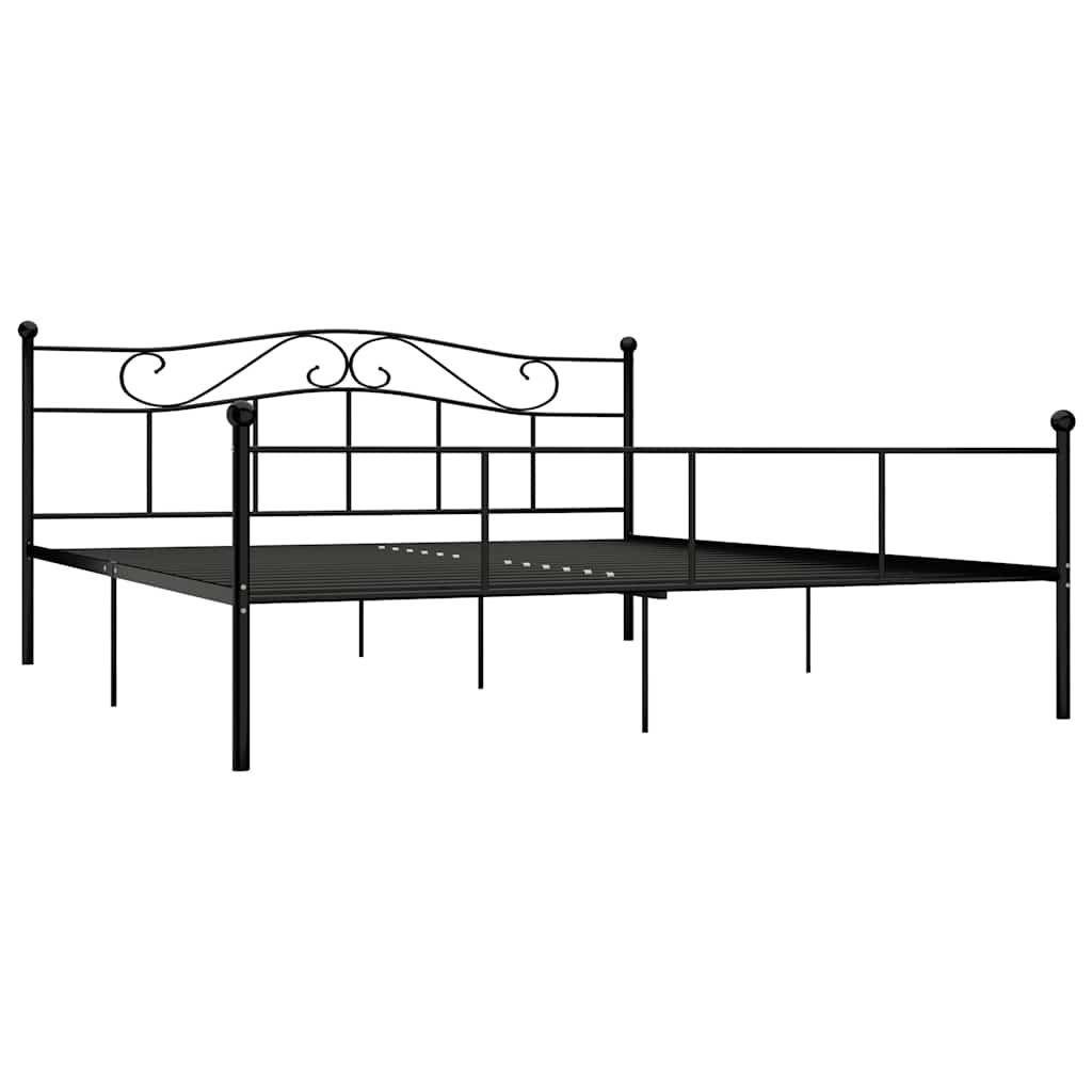 Giroletto Nero in Metallo 200x200 cm vidaXL