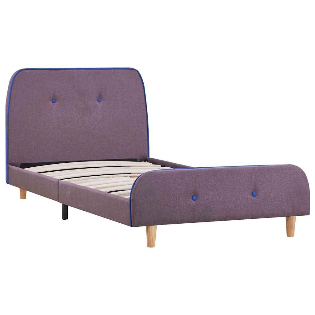 Giroletto senza Materasso Tortora 90x200 cm in Tessuto vidaXL