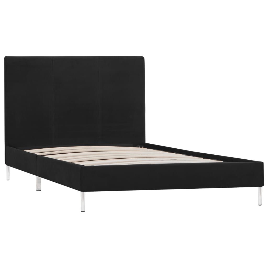 Giroletto senza Materasso Nero 90x200 cm in Tessuto vidaXL