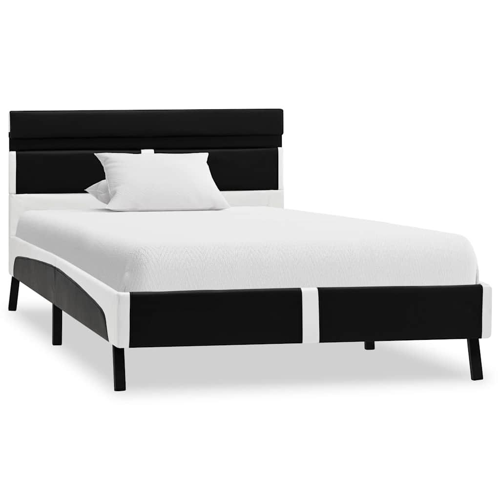 Giroletto con LED senza Materasso Nero in Similpelle 90x200 cm vidaXL