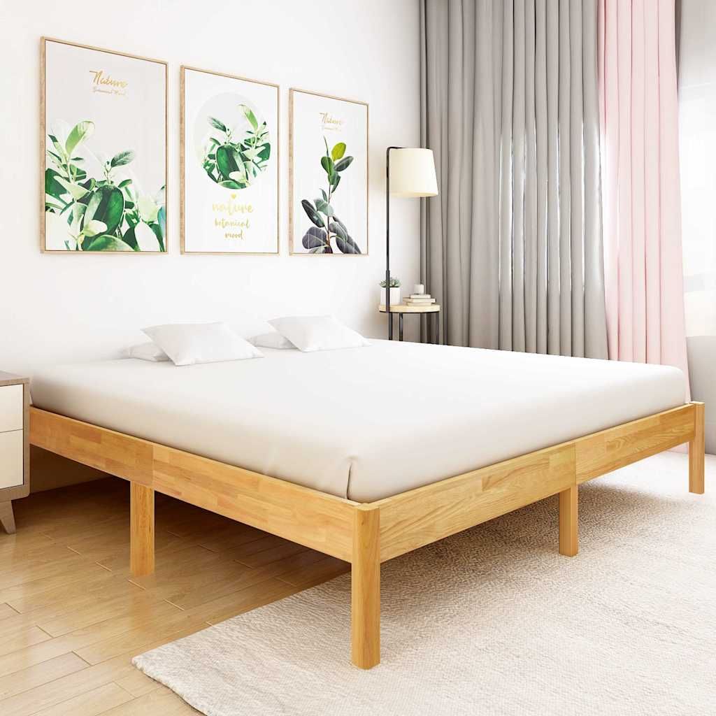Giroletto in Legno Massello di Rovere 180x200 cm vidaXL