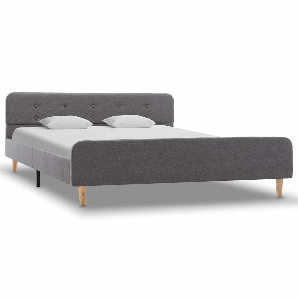 Giroletto Grigio Chiaro in Tessuto 160x200 cm vidaXL