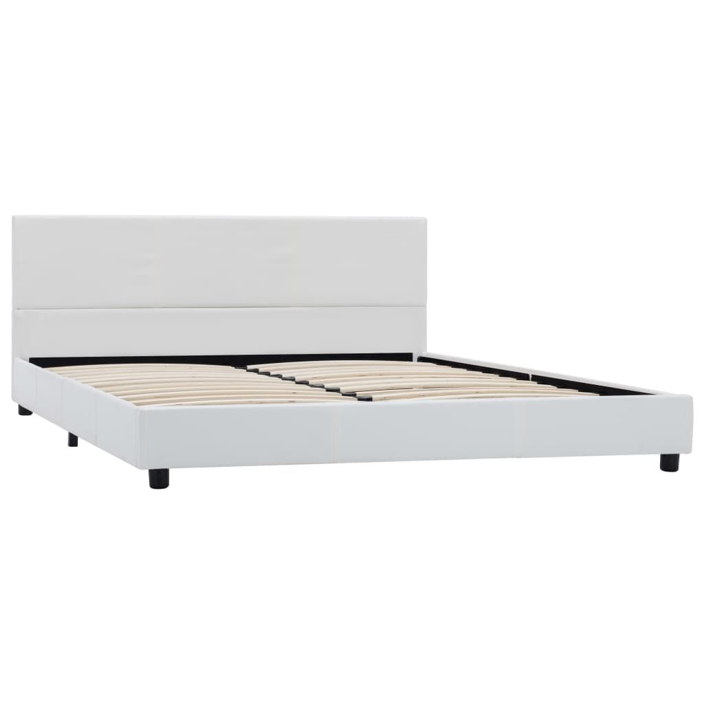 Giroletto Bianco in Similpelle 160x200 cm vidaXL