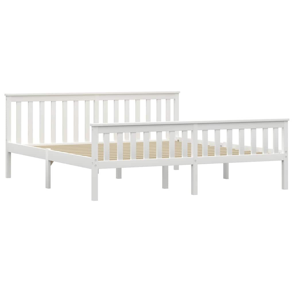 Giroletto senza Materasso Bianco 180x200 cm in Legno di Pino vidaXL