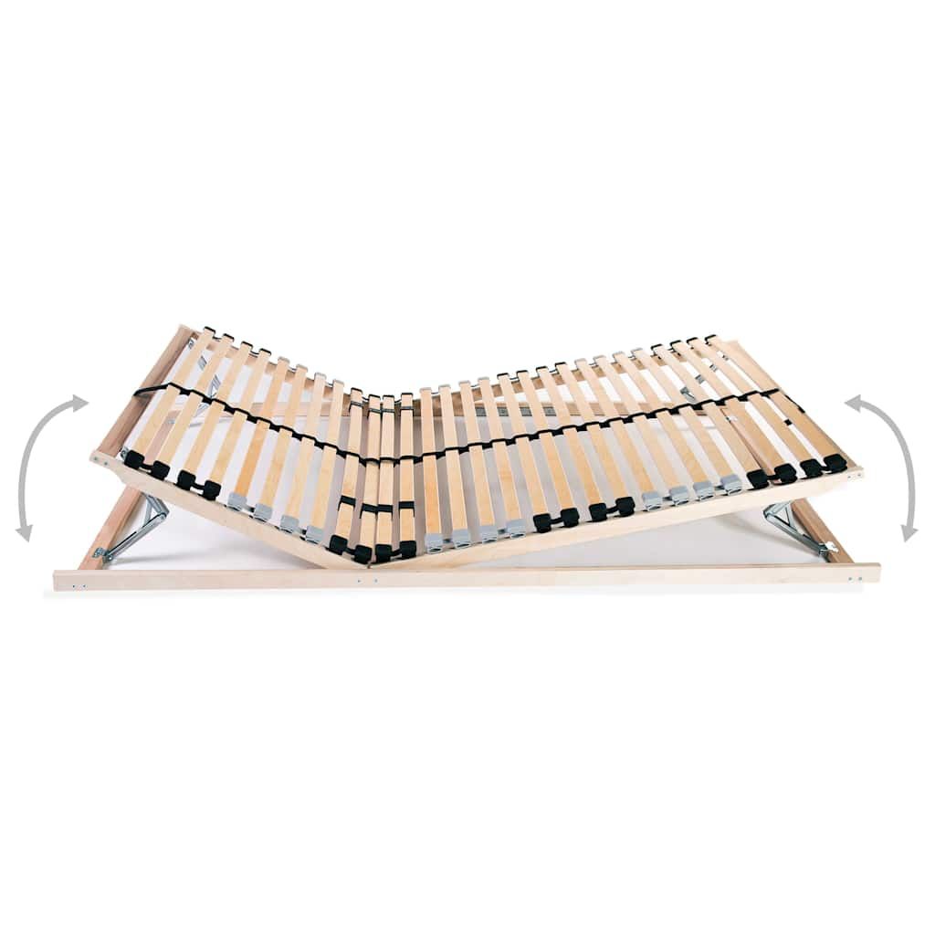 Reti a Doghe 2 pz 7 Zone con 28 Doghe in Legno 70x200 cm vidaXL