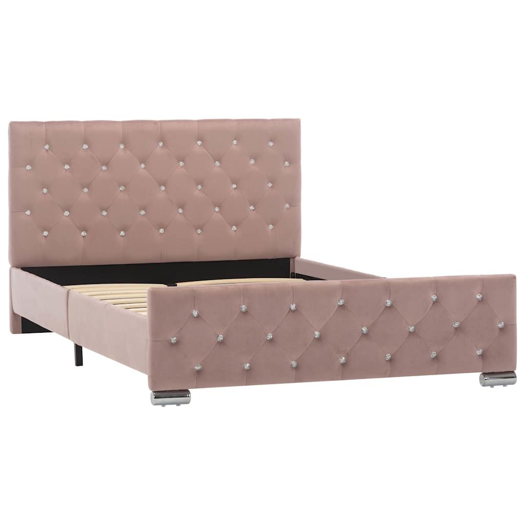 Giroletto Rosa in Velluto 120x200 cm vidaXL