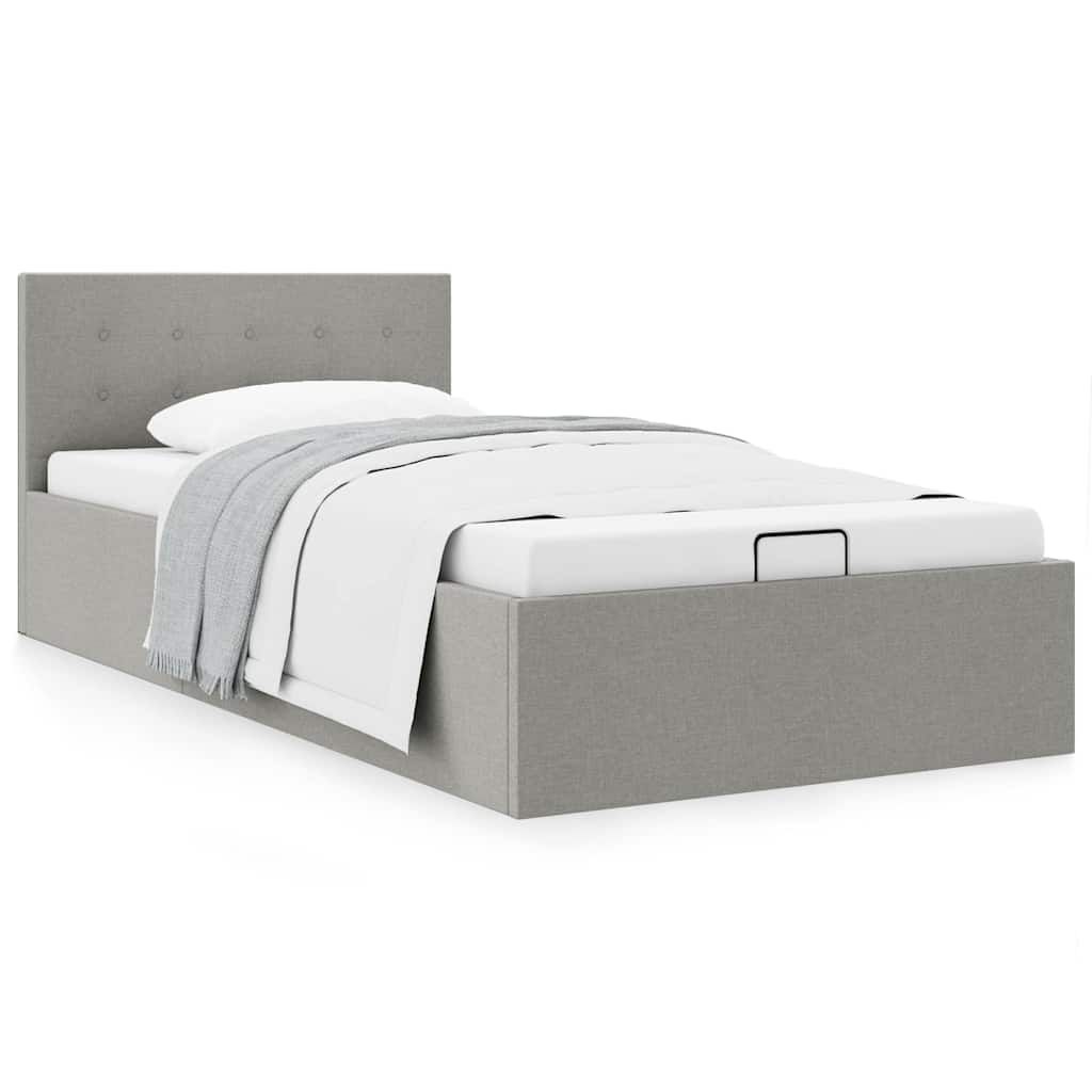 Giroletto Idraulico Contenitore Grigio Chiaro Tessuto 100x200cm vidaXL