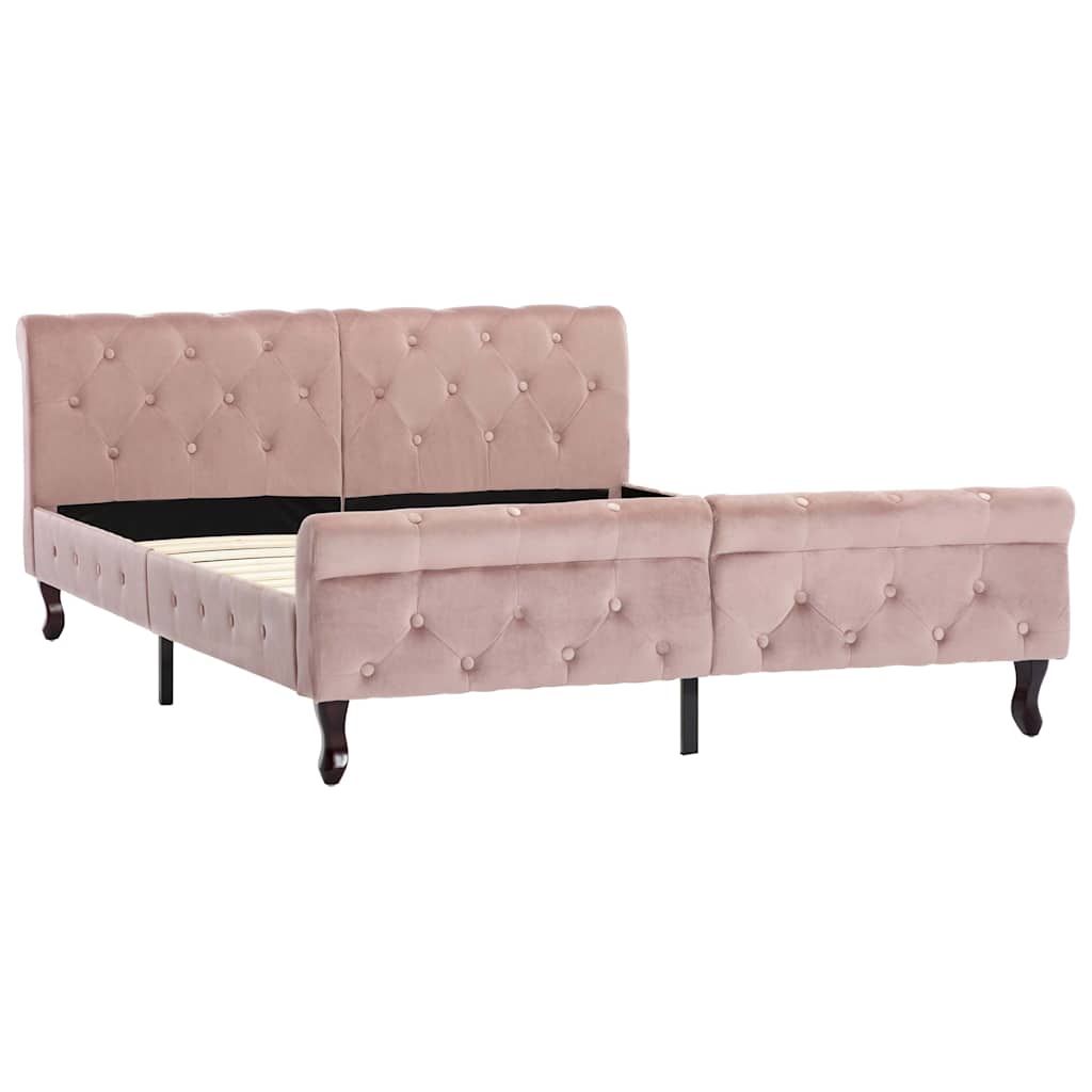 Giroletto Rosa in Velluto 140x200 cm vidaXL
