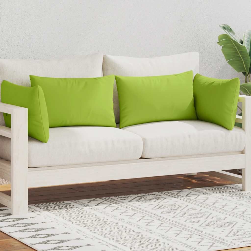 Cuscini da Esterno 4 pz 60x40 cm Verde Mela vidaXL