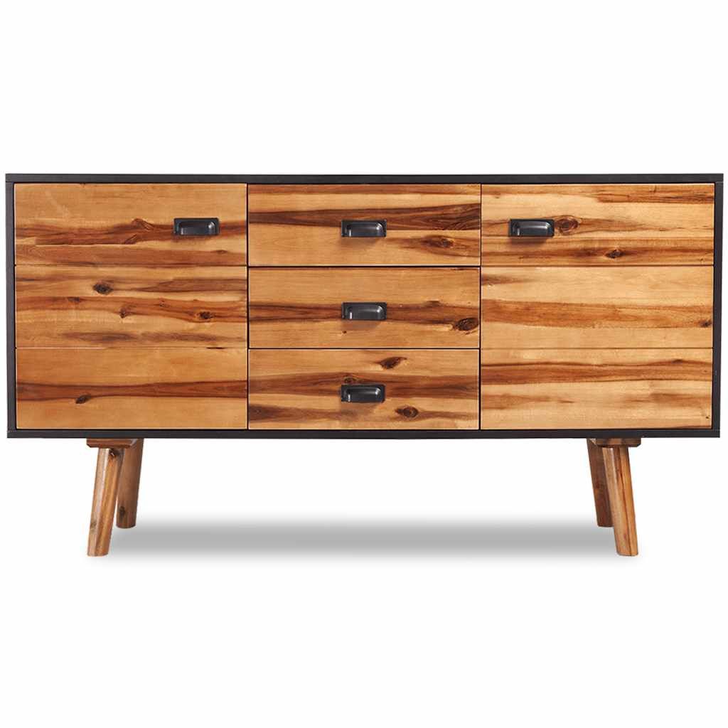 Credenza in Legno di Acacia 115x35x70 cm vidaXL