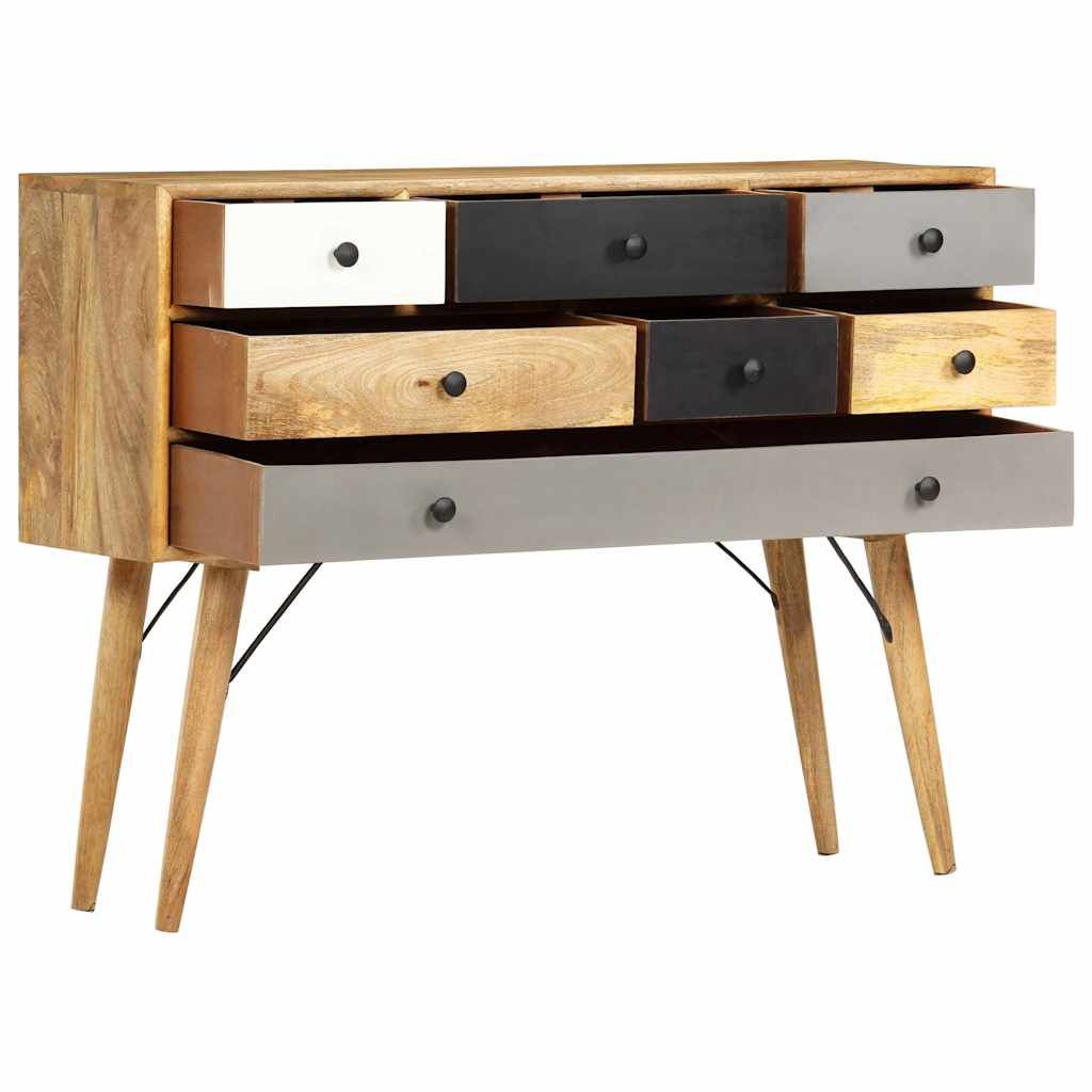 Credenza 110x30x82 cm in Legno Massello di Mango vidaXL