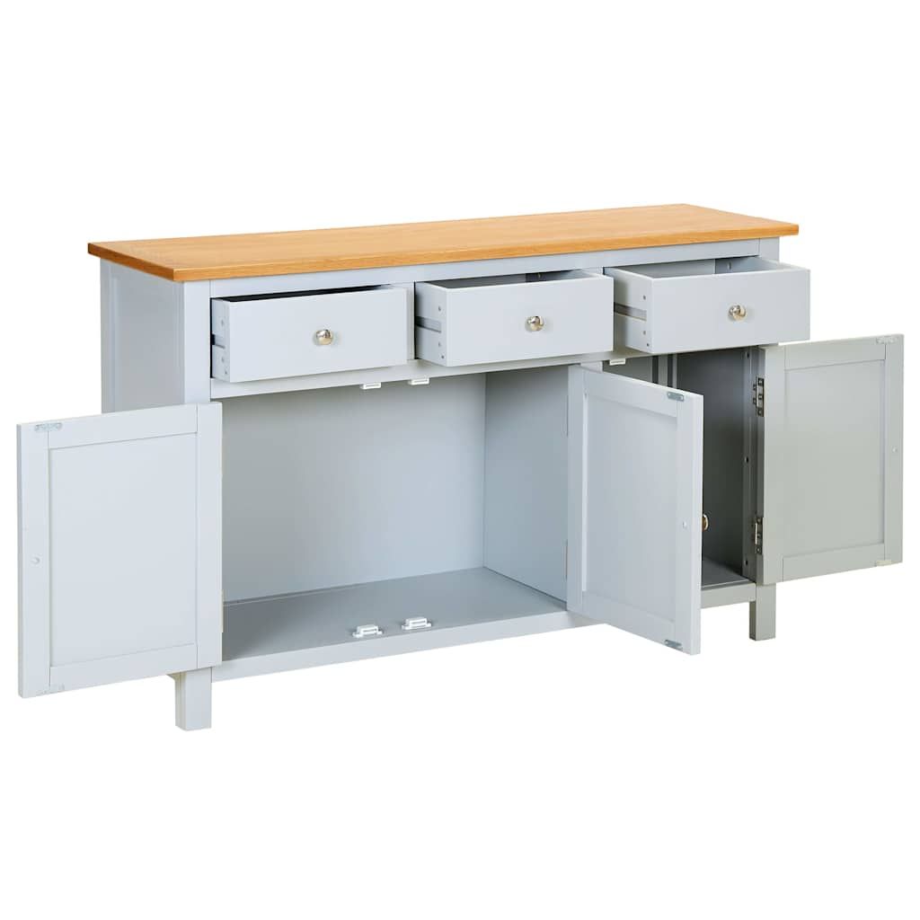 Credenza 110x33,5x70 cm in Massello di Rovere vidaXL