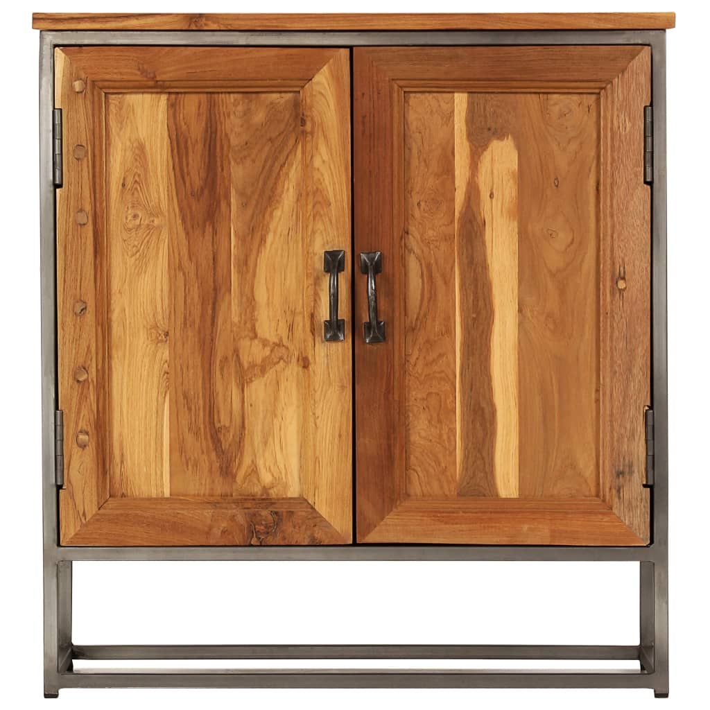 Credenza in Teak Recuperato e Acciaio 65x30x70 cm vidaXL