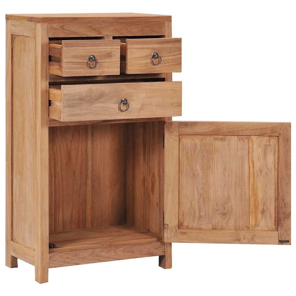 Credenza 50x30x90 cm in Legno Massello di Teak vidaXL