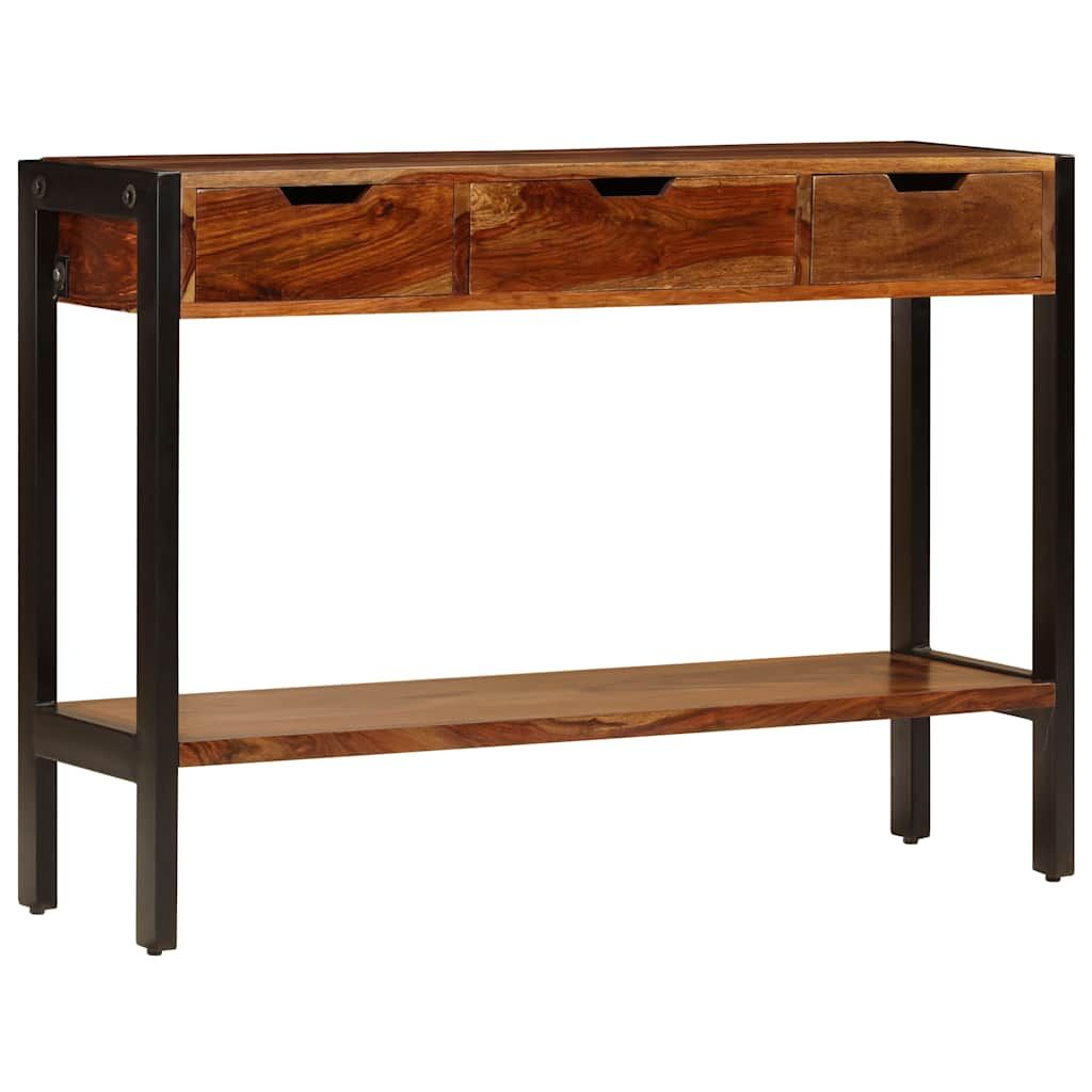 Credenza con 3 Cassetti 110x35x75 cm Legno Massello di Acacia vidaXL