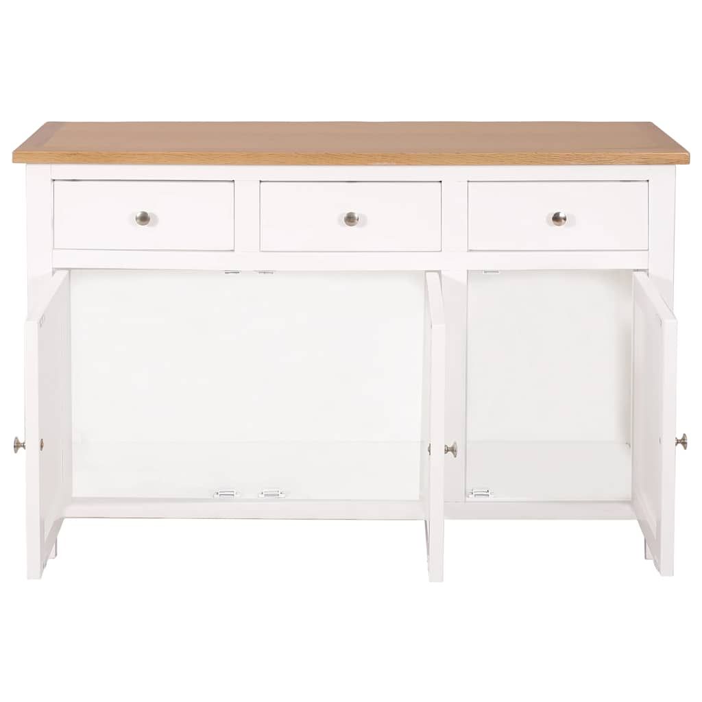 Credenza 110x33,5x70 cm in Massello di Rovere vidaXL