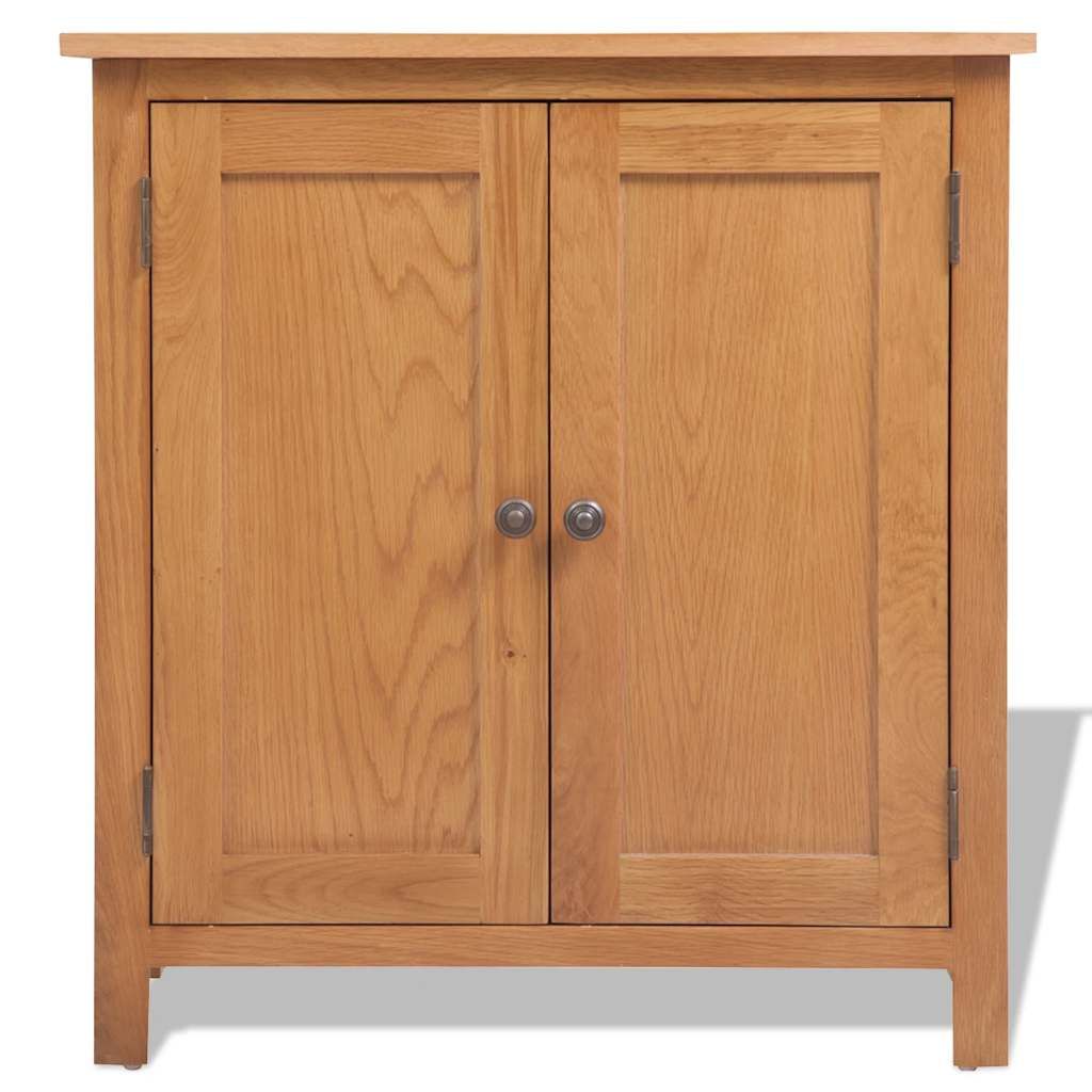Credenza 70x35x75 cm in Legno Massello di Rovere vidaXL