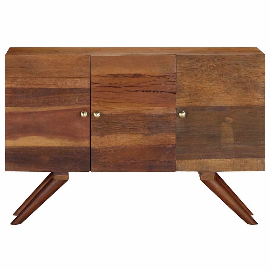 Credenza in Legno Massello di Recupero 110x30x75 cm Marrone vidaXL
