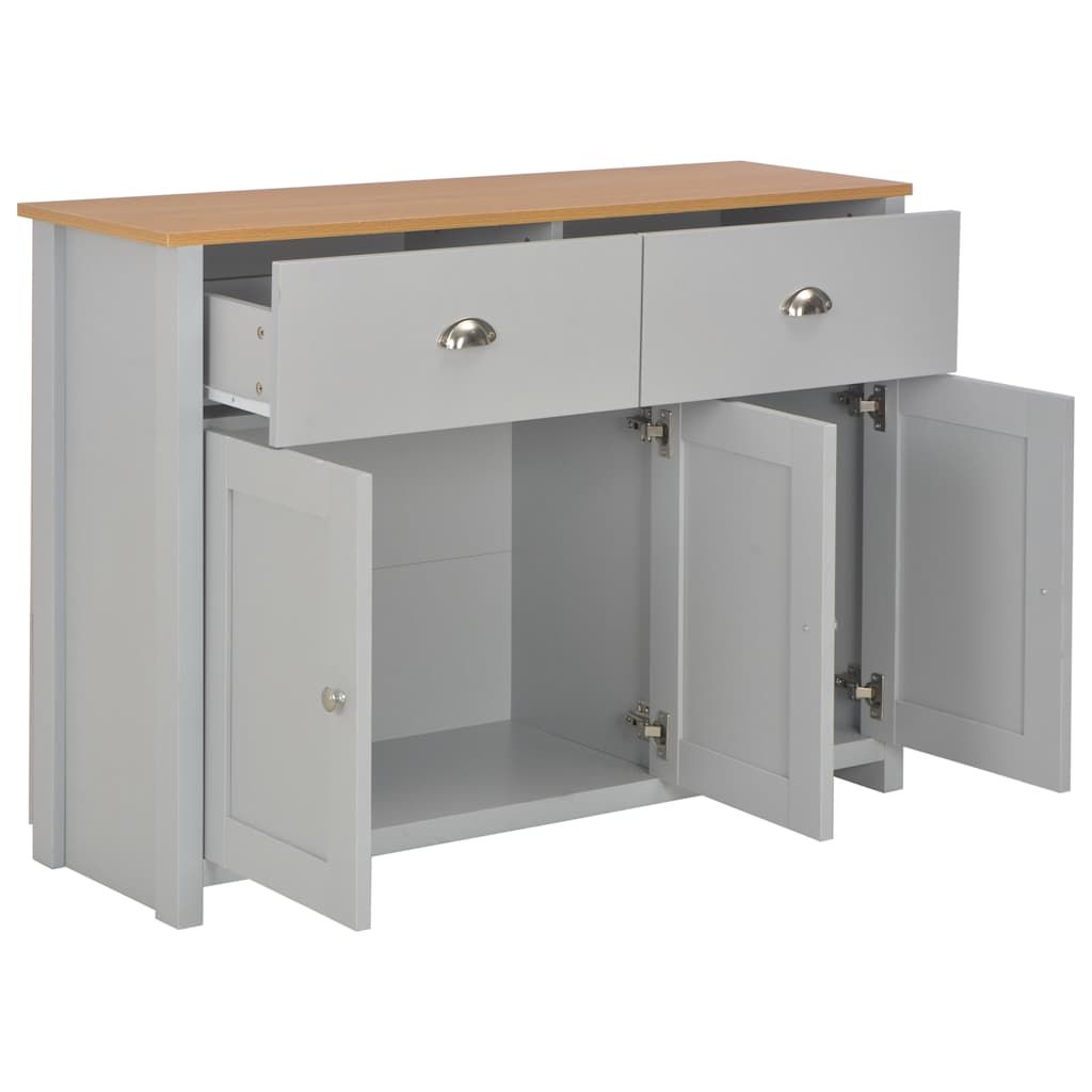 Credenza Grigia 112x35x81 cm vidaXL