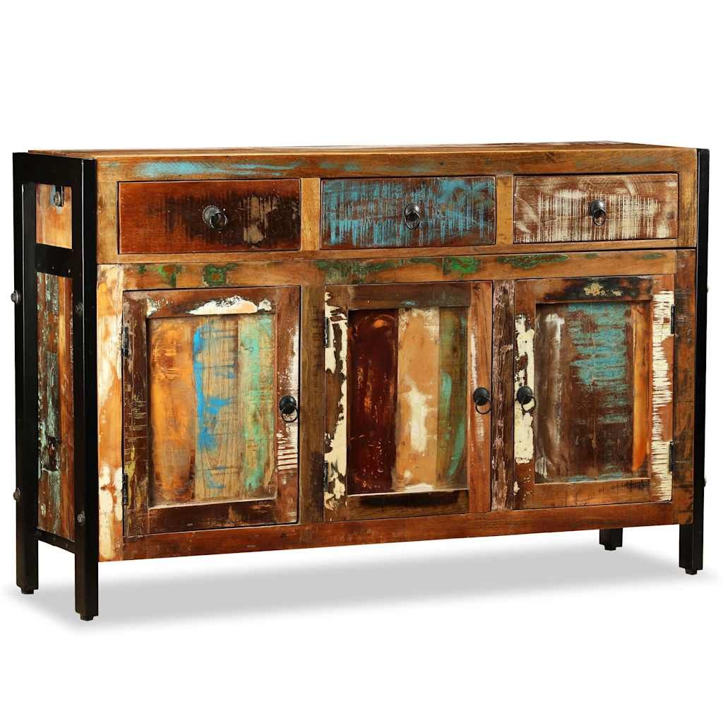 Credenza in Legno Massello di Recupero 120x35x76 cm vidaXL