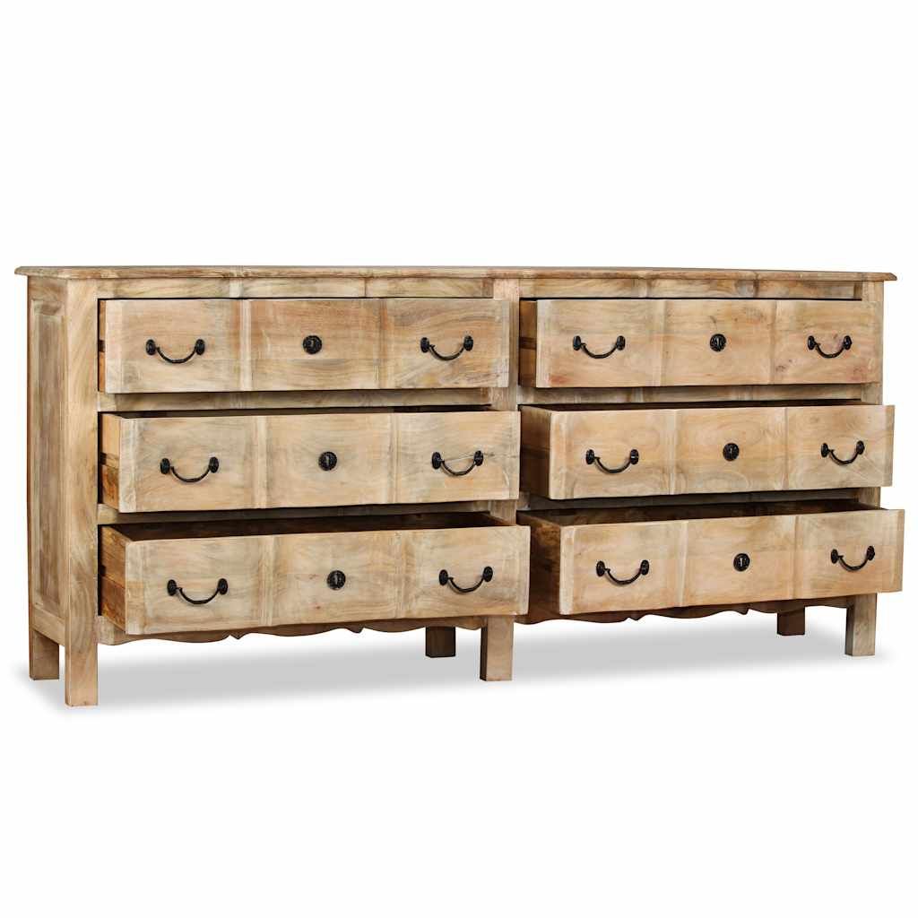 Credenza in Legno Massello di Mango 200x40x90 cm vidaXL