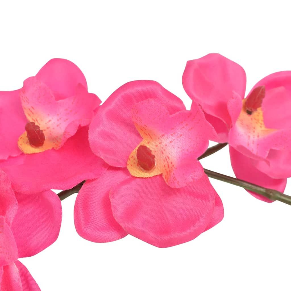 Orchidea Artificiale con Vaso 30 cm Rossa vidaXL
