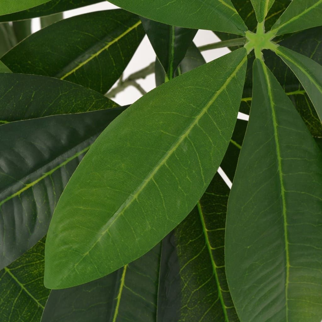 Pachira Acquatica Pianta Artificiale con Vaso 145 cm Verde vidaXL