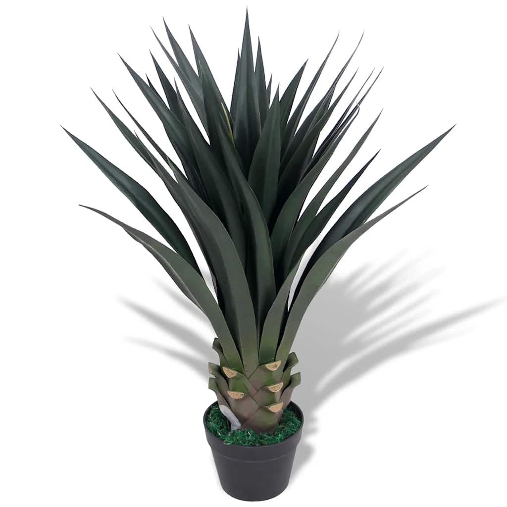 Yucca Pianta Artificiale con Vaso 85 cm Verde vidaXL