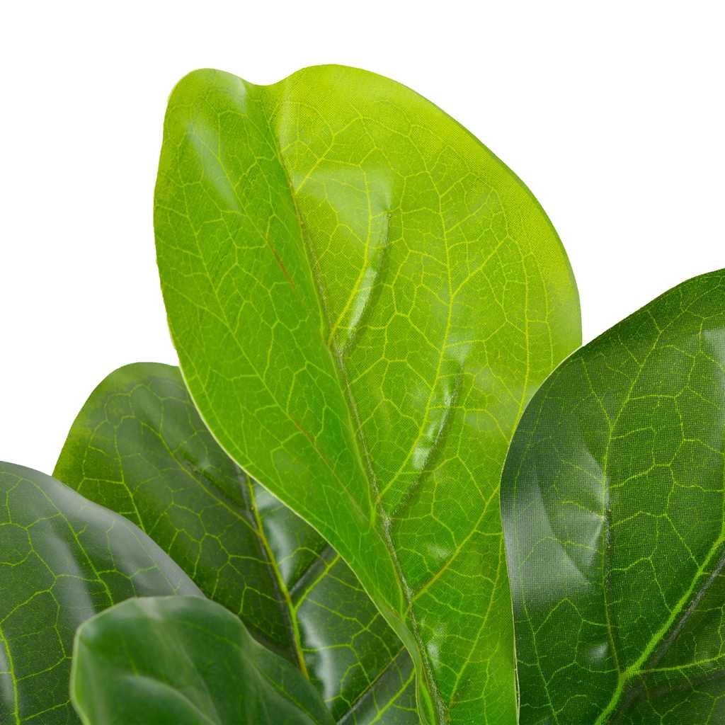 Pianta Artificiale di Ficus Lyrata con Vaso Verde 90 cm vidaXL