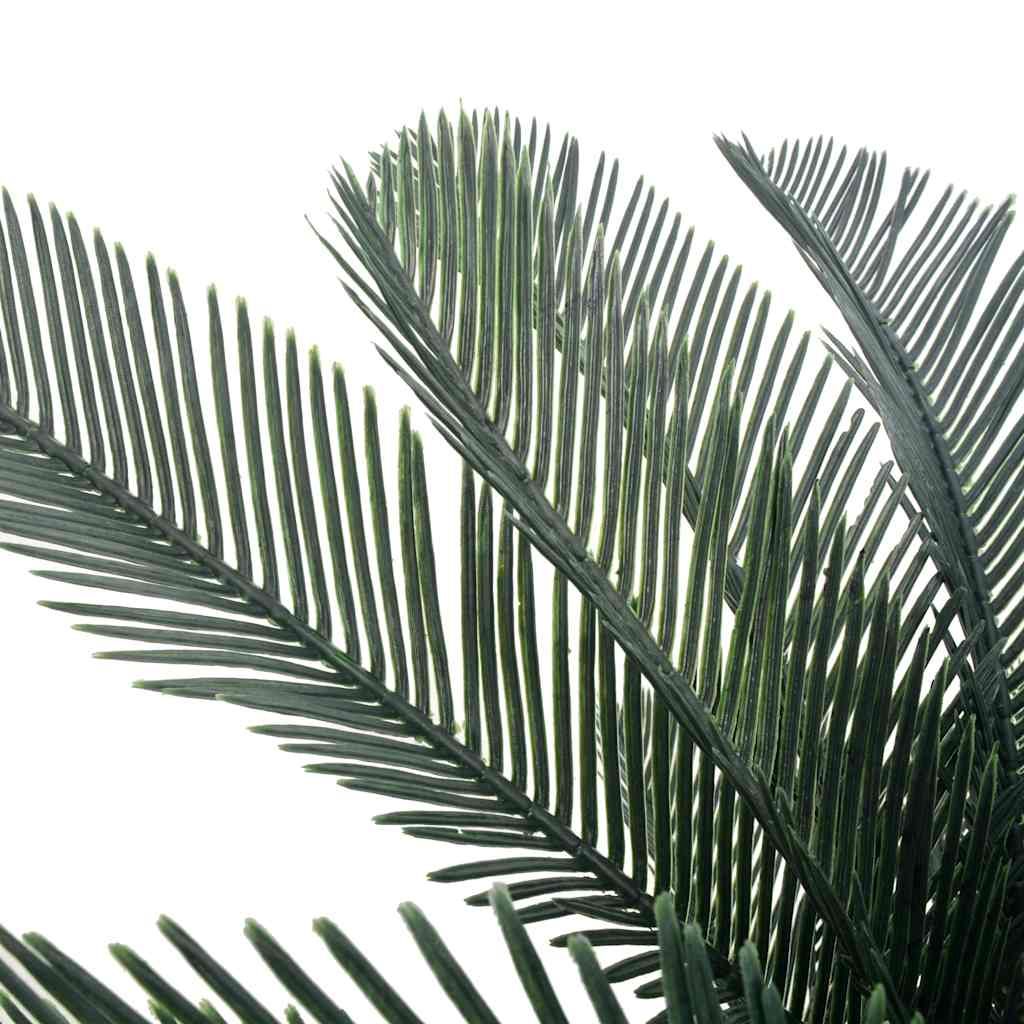 Palma di Cycas Artificiale con Vaso Verde 125 cm vidaXL