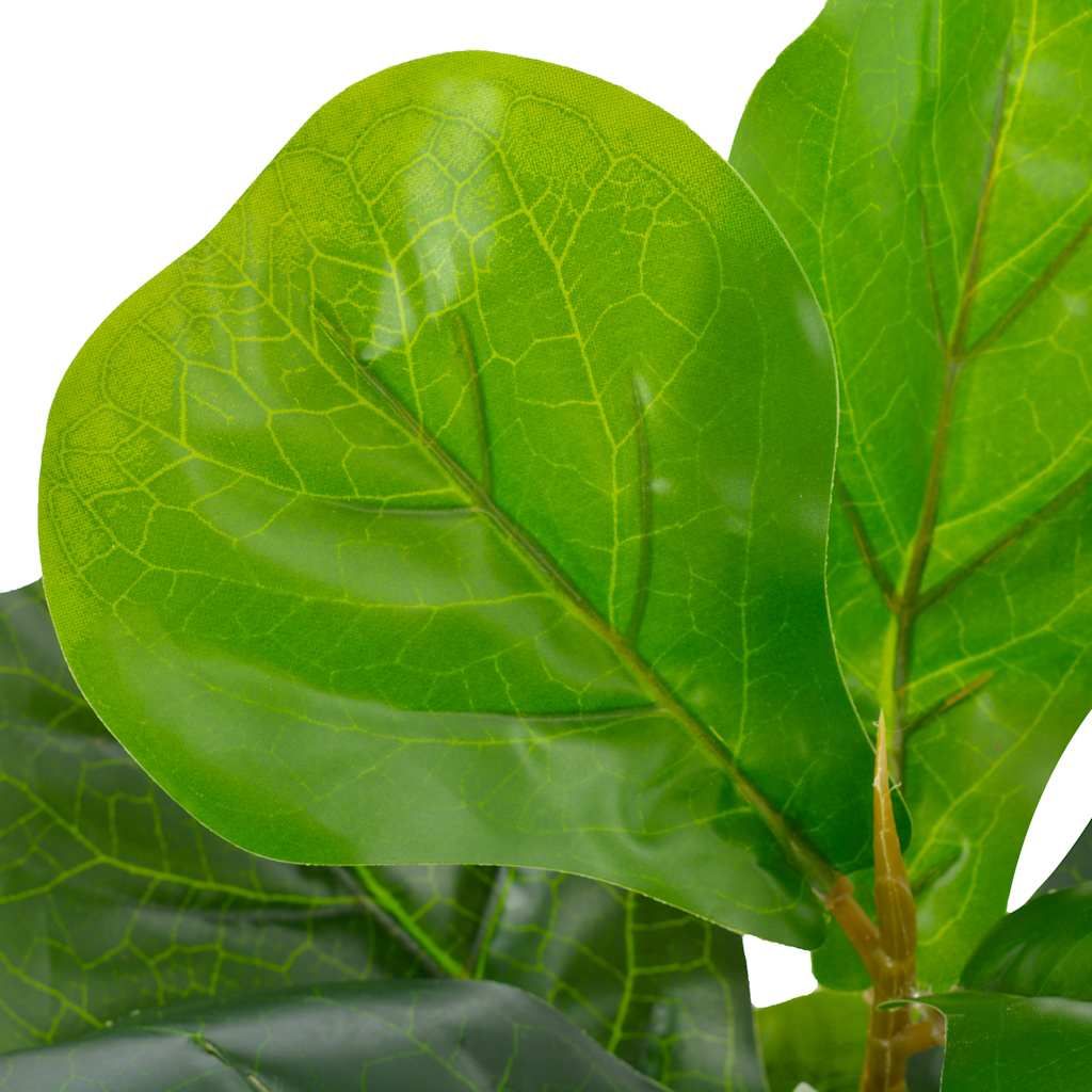 Pianta Artificiale di Ficus Lyrata con Vaso Verde 45 cm vidaXL