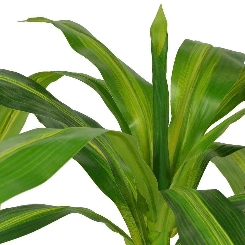 Dracena Pianta Artificiale con Vaso 100 cm Verde vidaXL