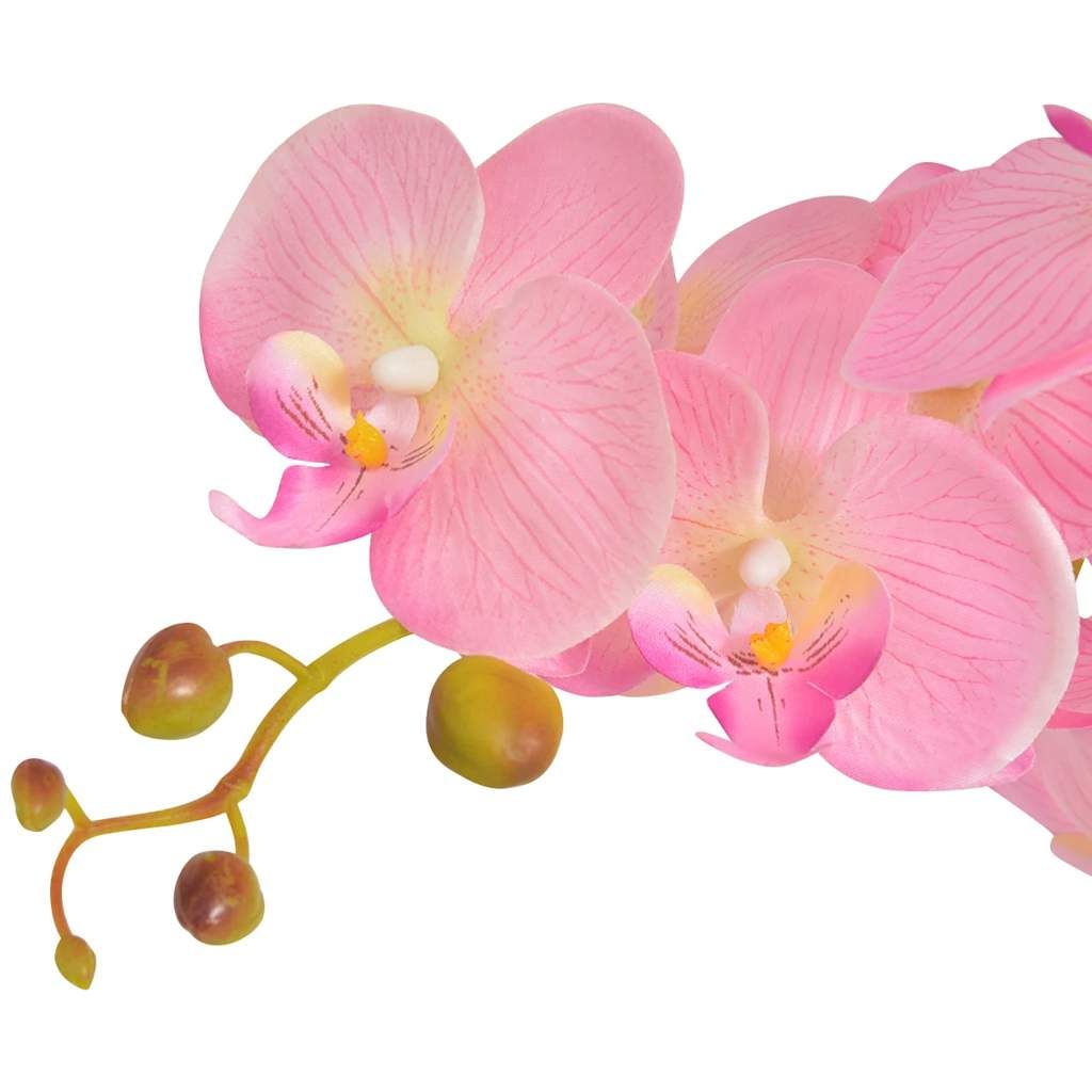 Orchidea Artificiale con Vaso75 cm Rosa vidaXL