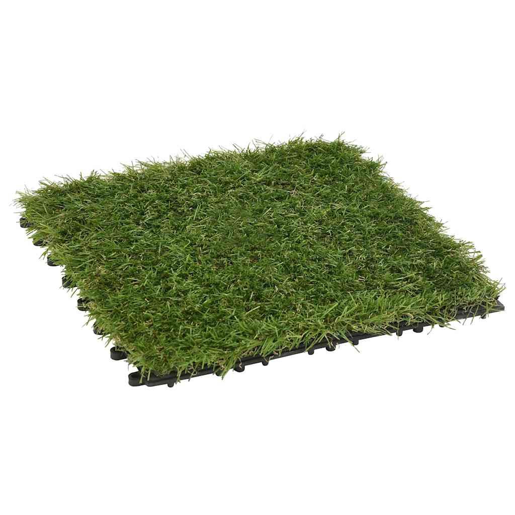 Piastrelle in Erba Sintetica 11 pz 30x30 cm Verde vidaXL