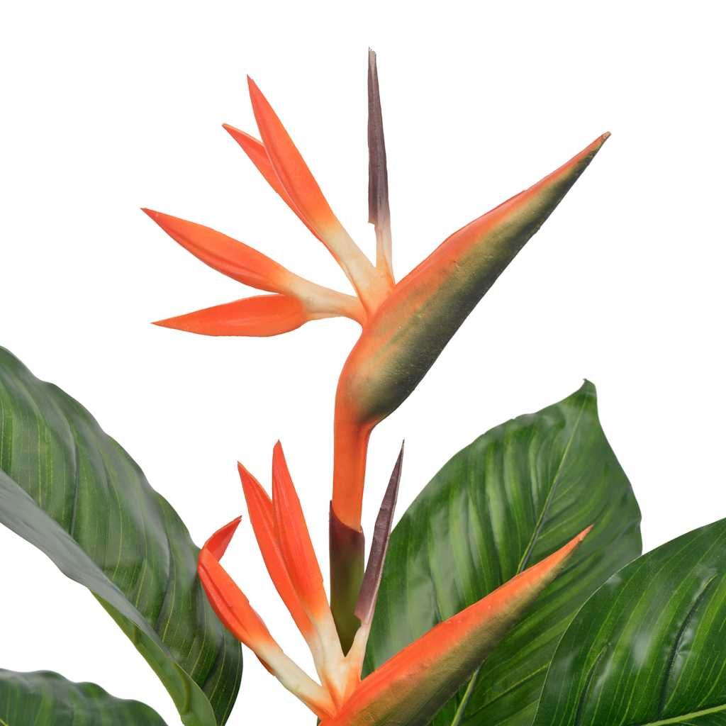 Strelitzia Artificiale con Vaso Rosso 100 cm vidaXL
