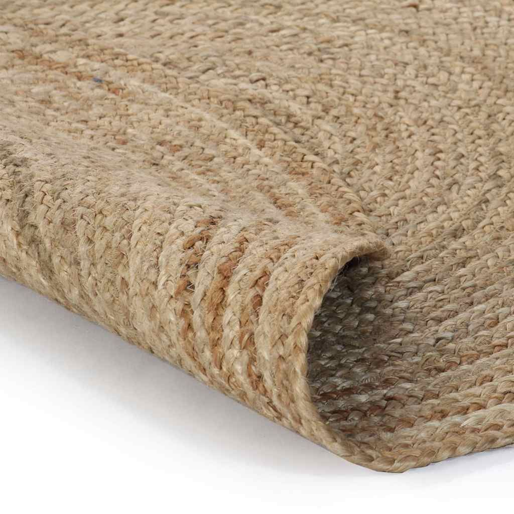 Tappeto in Juta Intrecciata 90 cm Rotondo vidaXL