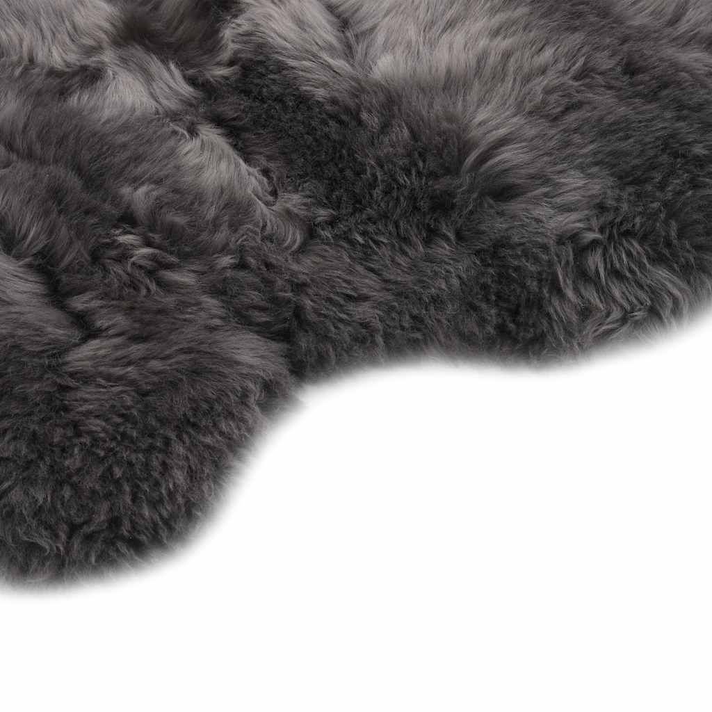 Tappeto in Pelle di Montone 60x90 cm Grigio Chiaro vidaXL