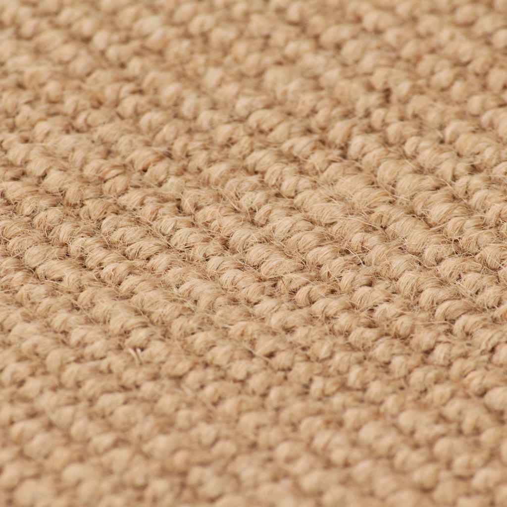 Tappeto di Iuta con Base in Lattice 80x160 cm Naturale vidaXL