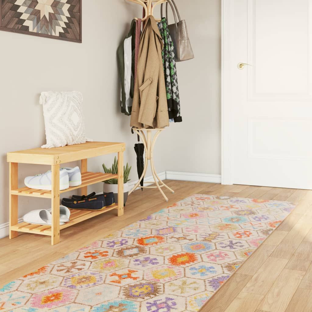 Tappeto Lavabile Multicolore 80x300 cm vidaXL