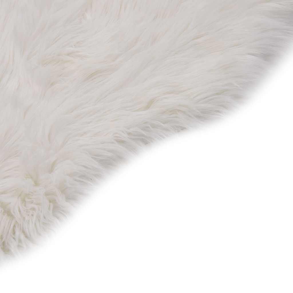 Tappeto in Similpelle di Pecora 60x90 cm Bianco vidaXL