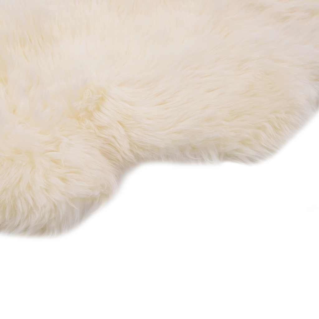 Tappeto in Pelle di Montone 60x90 cm Bianco vidaXL