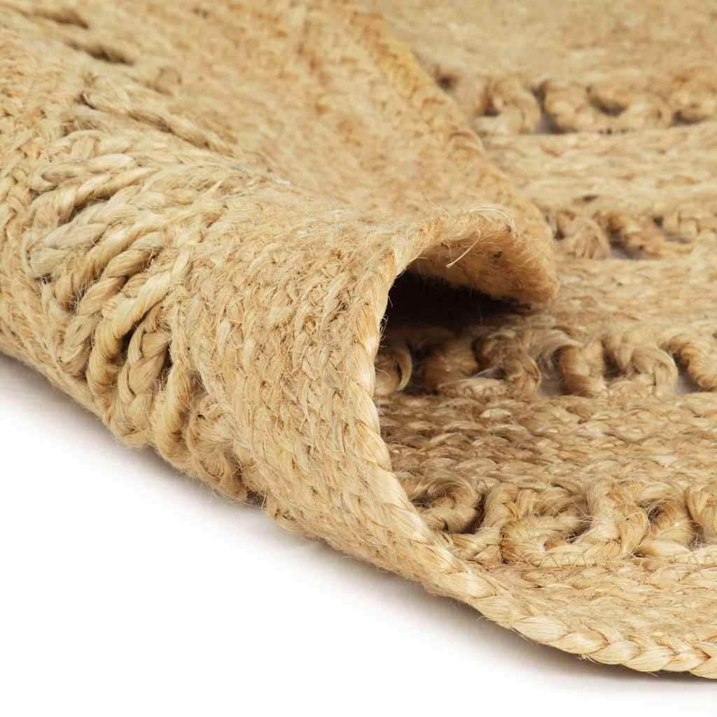 Tappeto Lavorato a Mano in Juta Intrecciata 120 cm vidaXL