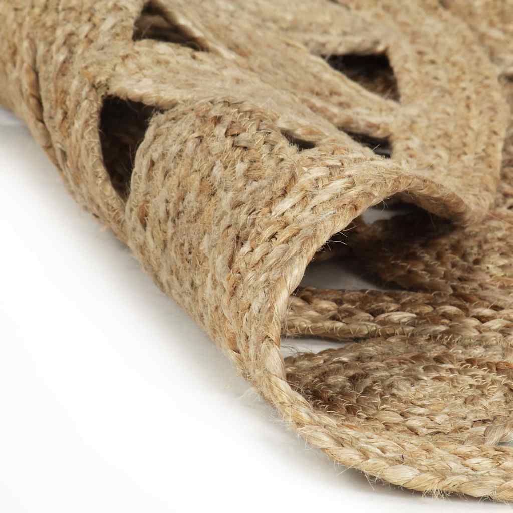 Tappeto Lavorato a Mano in Juta Intrecciata 90 cm vidaXL