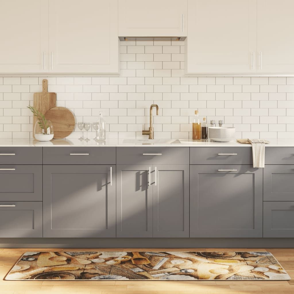 Tappeto da Cucina Multicolore 60x180 cm Lavabile vidaXL