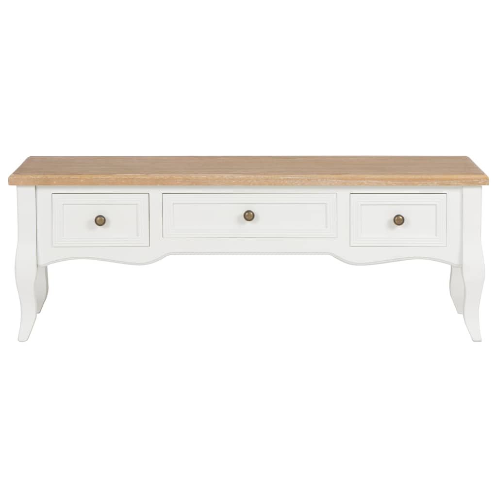 280048  Mobile Porta TV Bianco 100x35x35 cm in Legno vidaXL