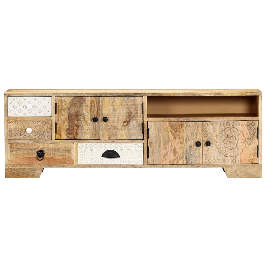 Mobile Porta TV 120x30x40 cm in Legno Massello di Mango vidaXL