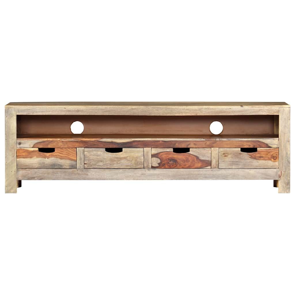 Mobile Porta TV in Legno Massello di Acacia 130x30x40 cm vidaXL