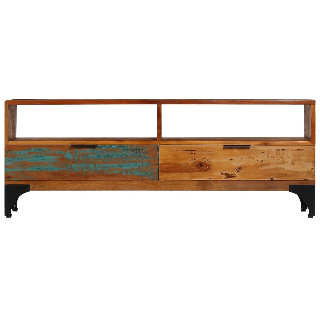 Mobile Porta TV 118x35x45 cm in Legno Massello di Recupero vidaXL