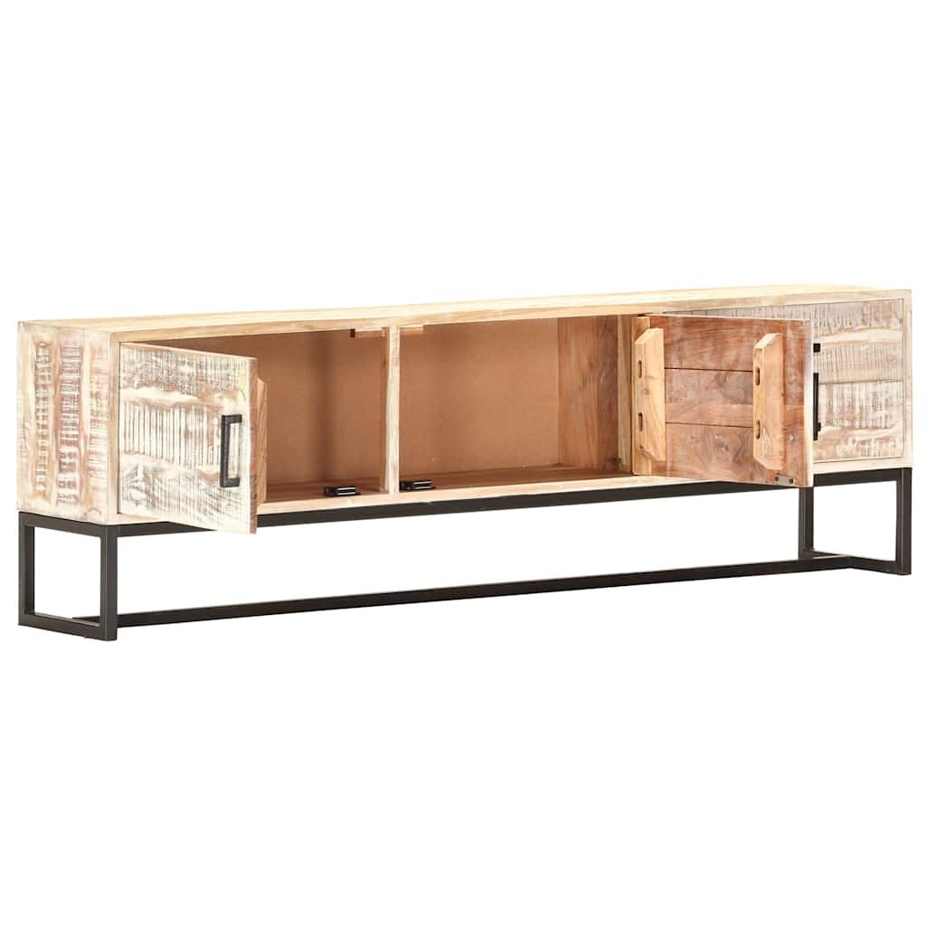 Mobile Porta TV 140x30x45 cm in Legno Massello di Acacia vidaXL