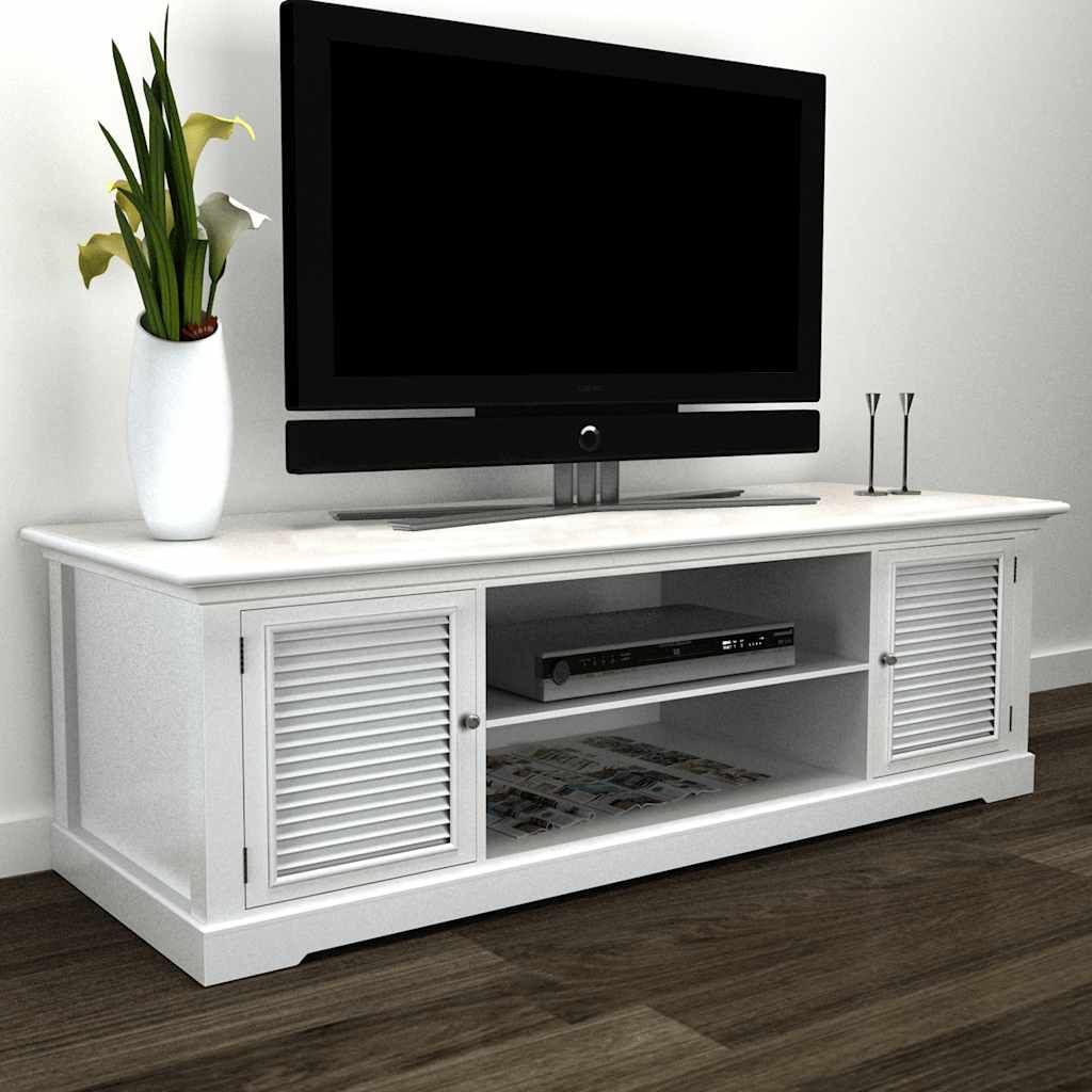 Mobile Porta TV Bianco in Legno vidaXL